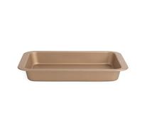 Russell Hobbs RH01689GEU7 Opulence Baking Tray - Non-Stick Oven Roasting Tray, Easy Clean, For Sunday Roasts, Meat, Traybakes & Vegetables, PFOA-Free, Carbon Steel, Strong and Durable, Gold, 36 cm