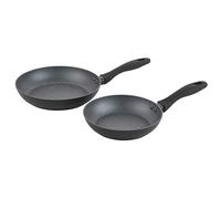 Russell Hobbs RH02834EU7 Metallic Marble 2 Piece Frying Pan Set - Non-Stick Cooking Pans 20/24cm, Induction Hob Suitable, Soft Grip Handles, Cook With Little To No Oil, Lightweight Forged Aluminium