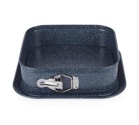 Russell Hobbs RH03425EU7 Nightfall Stone Square Springform Pan - 24cm Non-Stick Cake Tin with Loose Base & Serving Plate, Carbon Steel, Leakproof Baking Pan, for Cake, Cheesecake, Pies, PFOA Free