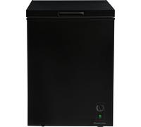 Russell Hobbs Black Chest Freezer 143L Freestanding with 5 Year Warranty, Adjustable Thermostat, Chill or Freeze Function, 4 Star Freezer Rating & Suitable for Outbuildings & Garages RH142CF0E1B