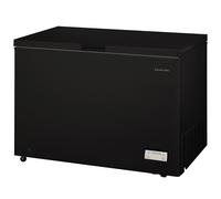 Russell Hobbs Free Standing Chest Freezer, 300 Litres, Low Noise, Garage Safe, Counterbalance Lid, Front Drain Hole, 1.8m Cord, Castor Wheels, 5 Year Registered Guarantee Black, RH300CF201B