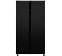 Russell Hobbs RH90AFF201B Slimline American Fridge Freezer in Black