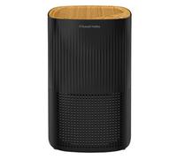 Russell Hobbs Air Purifier for Bedroom Home 100m ³/h CADR, 99.95% Carbon Filter Captures Bacteria, Allergies Odour, Dust, LED Display, Clean Air Mini Aroma Black Scandi Wood Effect RHAP1032WDB