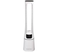 Russell Hobbs Bladeless Quiet Tower fan with Remote Control,107cm Tall, 10 Speed Settings, 12 Hour Adjustable Timer, Oscillating Function, 22W, White, 2 Years Guarantee RHBLDL12