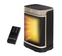 Russell Hobbs Space Heater in Black & Gold 1500W Silent Portable Oscillating Ceramic Electric Heater, Low Energy Digital Display, 4 Modes, 24hr Auto Timer, Overheat Protection, RHCH2001G