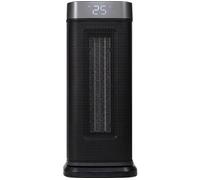 RUSSELL HOBBS RHCH2001G Ceramic Fan Heater - Black & Silver, Black,Silver/Grey