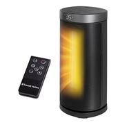 Russell Hobbs 13 Inch Space Portable Heater, 2000W Silent Oscillating Ceramic Electric Heater Black & Silver, Low Energy Digital Display, 5-Modes, 24hr Auto Timer, Overheat Protection, RHCTH2001S