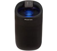 Russell Hobbs RHDH1101B Ozone Free, 750ml/day 2 in 1 Black Dehumidifier/Air Purifier, 20m2 Room Size, LED Lighting & Captures Bacteria, for Home, Kit