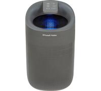 Russell Hobbs RHDH1101G Ozone Free, 750ml/day 2 in 1 Grey Dehumidifier/Air Purifier, 20m2 Room Size, LED Lighting & Captures Bacteria, for Home, Kitchen, Basement, Garage, Caravan