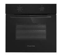 Russell Hobbs Built-in Electric Fan Oven 70L in Matte Black with 6 Functions, Double-Glazed Door & Dial Controls, A Energy Rating, Grill Function, Easy-Clean Interior, RHFEO7008MB