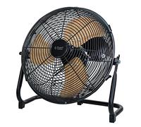 Russell Hobbs RHGF1221WDB 12 Inch High Velocity Floor Fan, Wood & Black, 3 Speeds, Tilt Function, Portable