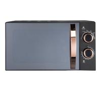 RUSSELL HOBBS RHM1727RG Compact Solo Microwave - Black & Rose Gold, Black