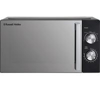 Russell Hobbs 17L 700W Manual Microwave in Black with 5 Power Levels, Defrost & Reheat Function, 30 Minute Timer, Dial Controls, 1M Power Cord and Pull Handle Door RHM1735B