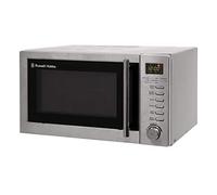 Russell Hobbs RHM2031 20 L 800 W Stainless Steel Digital Grill Microwave with 5 Power Levels, 1000 W Grill Power, Automatic Defrost, 8 Auto Cook Menus, Clock, Timer, Easy Clean