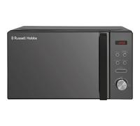 Russell Hobbs RHM2076B 20 Litre 800 W Black Digital Solo Microwave with 5 Power Levels, Automatic Defrost, 8 Auto Cook Menus, Clock and Timer