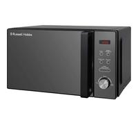 Russell Hobbs RHM2076B 20 Litre 800 W Black Digital Solo Microwave with 5 Power Levels, Automatic Defrost, 8 Auto Cook Menus, Clock and Timer, Easy Clean