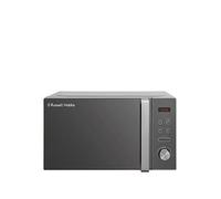 Russell Hobbs RHM2076S-AZ 20 Litre 800 W Silver Digital Solo Microwave with 5 Power Levels, Automatic Defrost, 8 Auto Cook Menus, Clock and Timer, Easy Clean