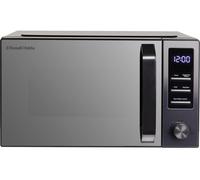 Russell Hobbs Digital Microwave 23 Litre 900W Dark Steel with 8 Auto Cook Menus & Defrost Function, 5 Power Levels, Integrated Timer, Mirror Door & Easy Clean RHM2372DS
