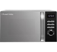 Russell Hobbs Black Digital Microwave 20 Litre 800W Solo Digital with 5 Power Levels, Defrost Function & Easy Clean, 60 Minute Timer, 8 Auto-Cook Menus, RHMD832B