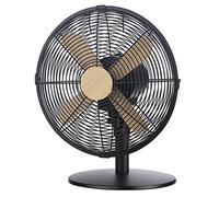 Russell Hobbs RHMDF1201WDB 12" Scandi Electric Desk Fan, 3 Speed Settings, Oscillating Fan & Adjustable Tilt, 45W, Black and Wood Effect