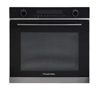 Russell Hobbs RHMEO7202DS Midnight Collection Built-in 59.5cm Tall & Wide Electric Fan Oven and Microwave, Dark Steel