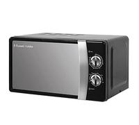 Russell Hobbs RHMM701B 17 Litre 700 W Black Solo Manual Microwave with 5 Power Levels, Ringer & Timer, Defrost Setting, Easy Clean