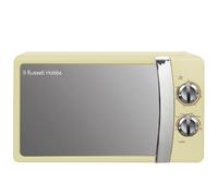 Russell Hobbs RHMM701C 17L 700w Cream Solo Manual Microwave with 5 Power Levels, Ringer & Timer, Defrost Setting, Easy Clean
