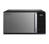 Russell Hobbs Digital Microwave in Black, 900W Power, 10 Power Levels, 6 Auto-Cook Menus, Defrost and Reheat Settings, 99-Minute Timer, Pull Handle, Touch Control Panel, Family-Size, RHMT2512B