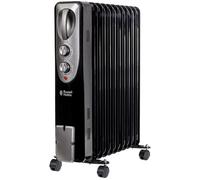 Russell Hobbs 9 Fin RHOFR1106B Oil Filled Radiator 2500W - Black, Black