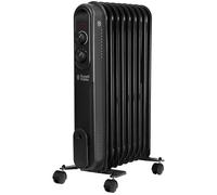 Russell Hobbs 9 Fin RHOFR9004B Oil Filled Radiator 2000W - Black, Black