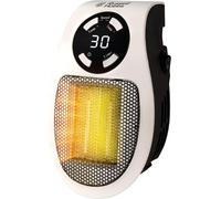 Russell Hobbs RHPH2001 500W Ceramic Plug Heater, Adjustable Thermostat, 12 Hour