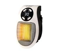 Russell Hobbs RHPH2001 500W Ceramic Plug Heater, Adjustable thermostat, 12 Hour Timer & LED Display, 2 Fan Speeds