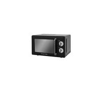 Russell Hobbs RHRETMM705B 17 L 700 W Black Compact Retro Solo Manual Microwave with 5 Power Levels, Timer, Defrost Setting, Easy Clean