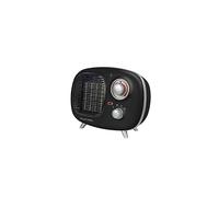 Russell Hobbs RHRETPTC2001B 1.5KW Retro Portable Ceramic Electric Heater in Black, 2 Heat Settings, Adjustable Thermostat, 15m2 Room Size, 2