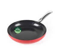 Russell Hobbs Riviera 24 cm Frying Pan - Ceramic Non-Stick Coating, PFAS-Free, Durable Pressed Aluminium, Oven Safe up to 220ºC, Induction Suitable, Pancake, Egg, Omelette, Stir-Fry, Healthy Cooking