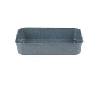 Russell Hobbs Nightfall Stone Roaster - 39cm Non-Stick Carbon Steel Roasting Tray with Deep Sides for Meat & Vegetables, Lightweight Large Oven Tin, Oven Safe to 220°C, Blue Marble