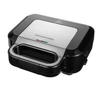 Russell Hobbs Sandwich Maker 3 in 1, Black, 3 Removable Plates, 26810