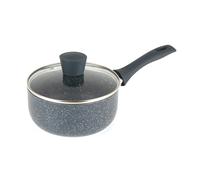 Russell Hobbs RH00845EU Nightfall Stone Saucepan with Lid 18cm - 2L Induction Saucepan, Non Stick Sauce Pot, Suitable for All Stoves, Stay Cool Handle, Multi Purpose Cooking Pot, Tempered Glass Lid