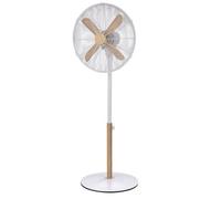 Russell Hobbs Scandi Pedestal Fan 16 Inch White And Wood Effect Rhmpf1601Wdw