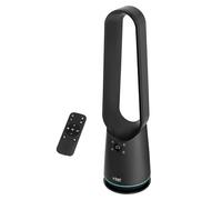 Russell Hobbs Smart Bladeless Cooling Fan in Black, 9 Speed Settings, 3 Modes, Touch Controlled Buttons, WiFi Enabled, LED Display with Remote, 80° Oscillation Function, 80cm Tall, RHBLDLC25BSM