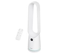 Russell Hobbs Smart Bladeless Cooling Fan in White, 9 Speed Settings, 3 Modes, Touch Controlled Buttons, WiFi Enabled, LED Display with Remote, 80° Oscillation Function, 80cm Tall, RHBLDLC25SM