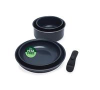 Russell Hobbs Smart Clip Pot & Pan Set of 5 Detachable Handle Ceramic Non-Stick