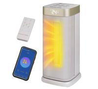 Russell Hobbs RHCTH2002ST-SMT Smart Ceramic Fan Heater - Cream & Gold, Cream,Gold