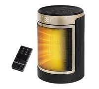 Russell Hobbs Space Heater In Black & Gold 1500W Portable Oscillating Ceramic Round Electric Heater Rhch2002G