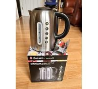 Russell Hobbs stainless Steel Brushed Electric Kettle, 1.7 Litre, 3000 Watt M372