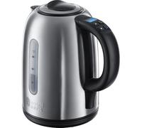 Russell Hobbs Stainless Steel Cordless Electric Kettle, 1.7L | Brushed Stainless Steel Finish, Digital Temperature Control, 360° Base, Precision Pour Spout, Digital Quiet Boil, Model 21040