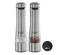 Russell Hobbs Stainless Steel Electric Salt & Pepper Mill Set, 2-Piece