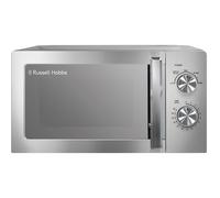Russell Hobbs Stainless Steel Microwave 20 Litre 800W Solo Manual with 5 Power Levels, Defrost Function & Easy Clean, 35 Minute Timer, RHMM827SS
