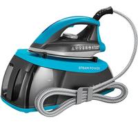 Russell Hobbs Linencare Steam Power Aqua Steam Generator Iron Black And Blue