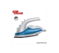 Russell Hobbs Steam Glide Travel Iron- White and Blue 22470, 760 W
